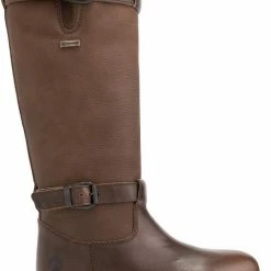 Travelin' Greenland Dames Outdoorlaarzen - Waterdicht En Gevoerde Wandellaars - Donkerbruin Leer - Maat 39