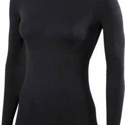 FALKE Warm Tight Fit Slim Fit Base Layer Top Met Lange Mouwen Sneldrogende Thermo Ademend Thermo-Ondergoed Zwart Dames Underwear - Longsleeve - Maat M