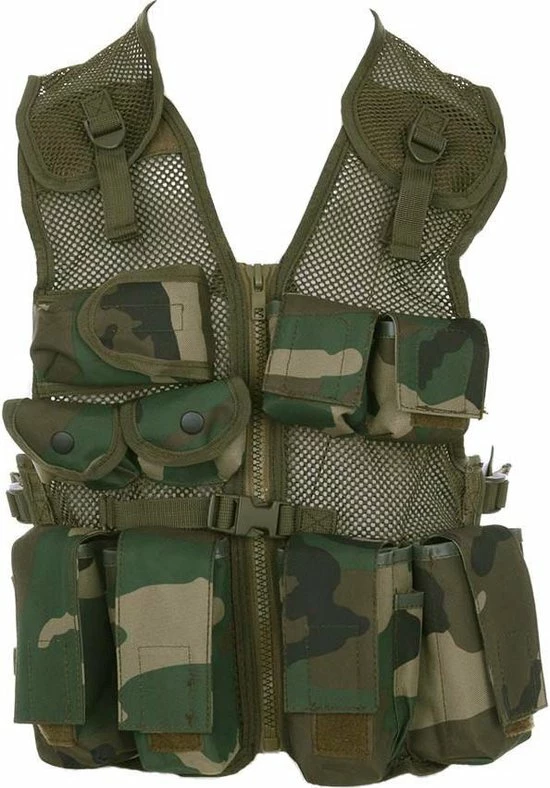 Fostex Kinder Tactical Vest Woodland Camo 4 Fostex Kinder Tactical Vest Woodland Camo - Image 2