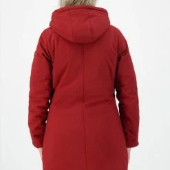 Kjelvik Dames Softshell Parka - Winterparka Softshell - Chanela - Rood - Maat 42 -Alwero winkel 550x799 7