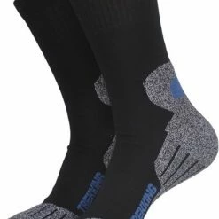 Qualithy Wandelsokken - Maat 43-46 - Zwart - Thermo Sokken - Naadloos - Coolmax - Links/rechts