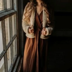 Alwero "Vest Chanelly 100% Wol" Beige - M -Alwero winkel 550x824 43