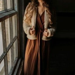 Alwero "Vest Chanelly 100% Wol" Beige - L -Alwero winkel 550x824 9